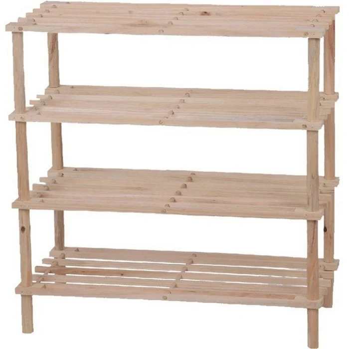 Scaffale multiuso Woody con 4 piani