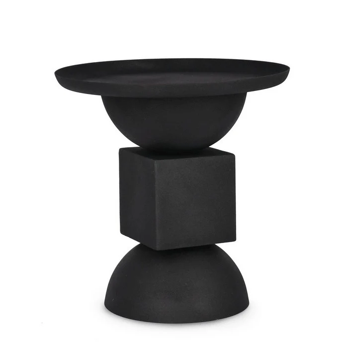 Tavolino moderno in acciaio 40 cm - Alpa
