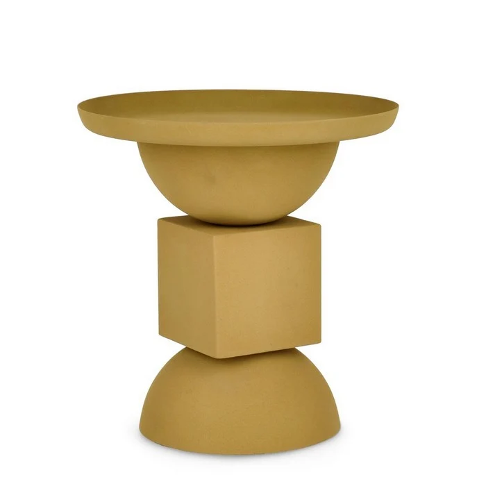 Tavolino moderno in acciaio 40 cm - Alpa