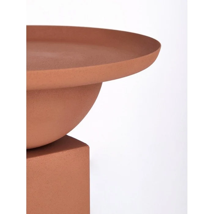Tavolino moderno in acciaio 40 cm - Alpa