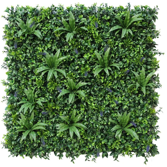 Parete con piante artificiali per giardino verticale 100x100 cm - Frame