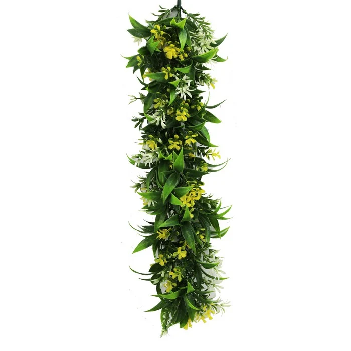 Pianta artificiale rampicante con fiori gialli 50 cm - Vines