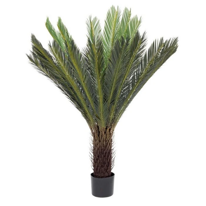 Pianta di palma artificiale con vaso 120 cm - Cycas