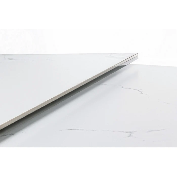 Tavolo allungabile in alluminio con piano effetto marmo - Blazar