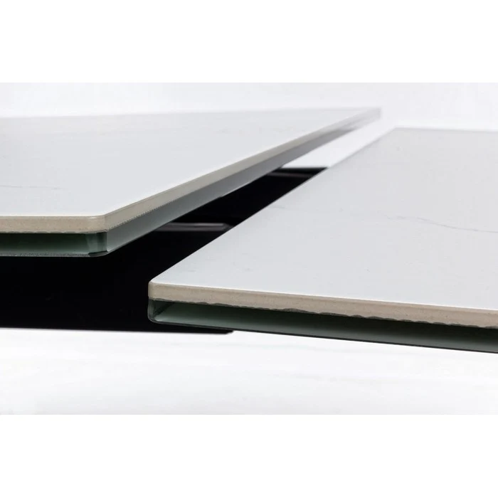 Tavolo allungabile in alluminio con piano effetto marmo - Blazar