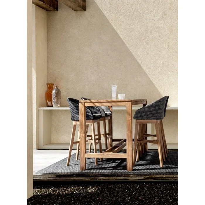 Tavolo alto da bar in legno teak - Maricruz