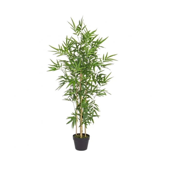 Pianta artificiale per decorazione con vaso - Bamboo