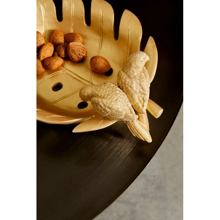 Svuota tasche a forma di foglia con colibri dorato - Colibri