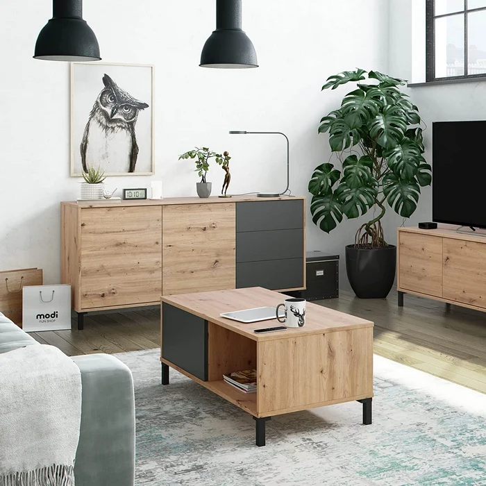 Credenza 2 ante e 3 cassetti - Booklyn
