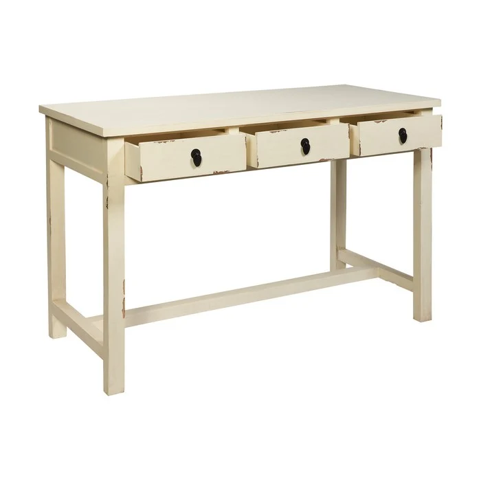 Scrivania in legno con 3 cassetti - Fuji