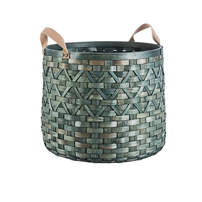 Cesta in legno d'abete con manici Lisette