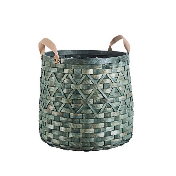 Cesta in legno d'abete con manici Lisette