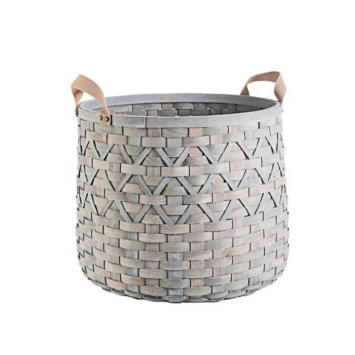 Cesta in legno d'abete con manici Lisette