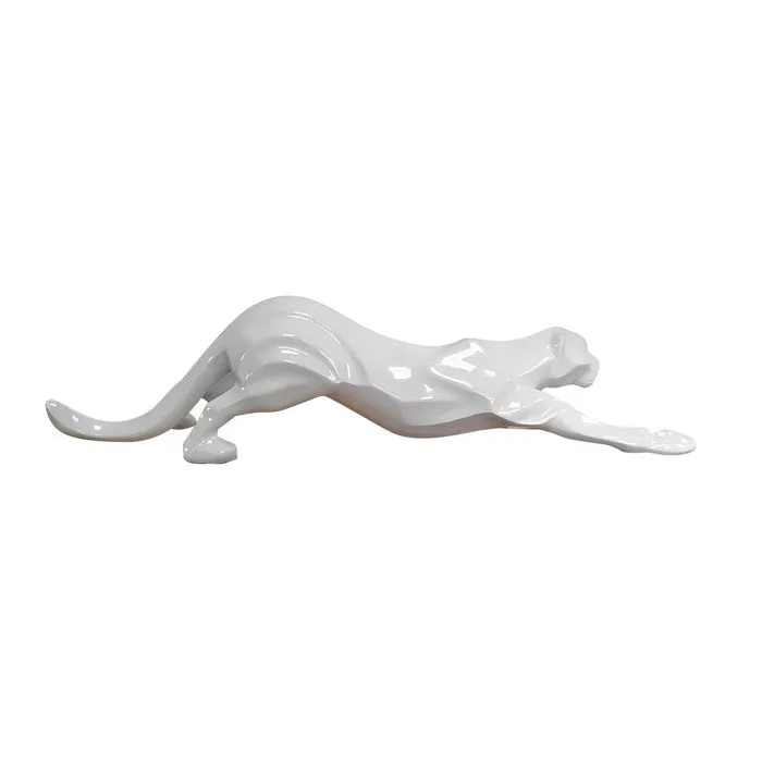 Scultura la pantera bianca