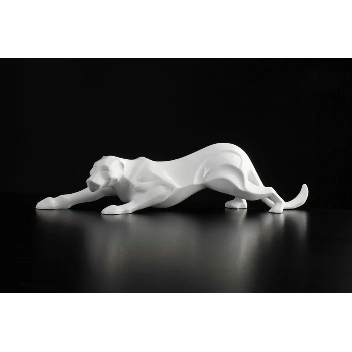 Scultura la pantera bianca
