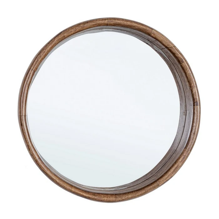 Specchio tondo con cornice in legno 55 cm - Sherman
