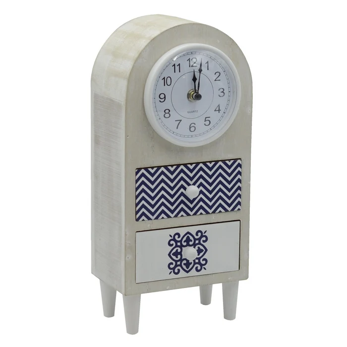 Orologio da tavolo in stile mare con cassetti