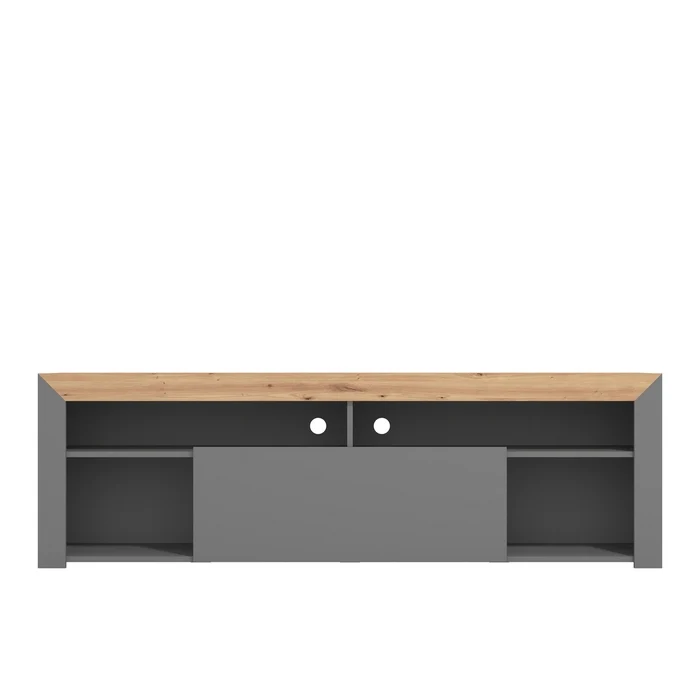 Porta TV rovere anticato e grigio - Almeria
