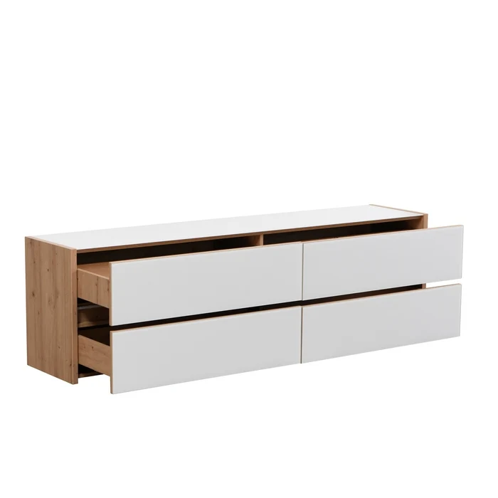 Porta TV rovere anticato 4 ante - Goteborg