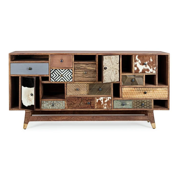 Credenza vintage con 2 ante 11 cassetti - Dhaval
