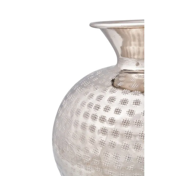 Vaso anfora color argento 30 cm