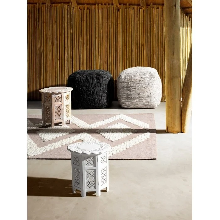 Tavolo tondo cozy in legno 45 cm - Kiran