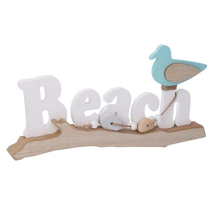 Decorazione scritta in legno - Beach