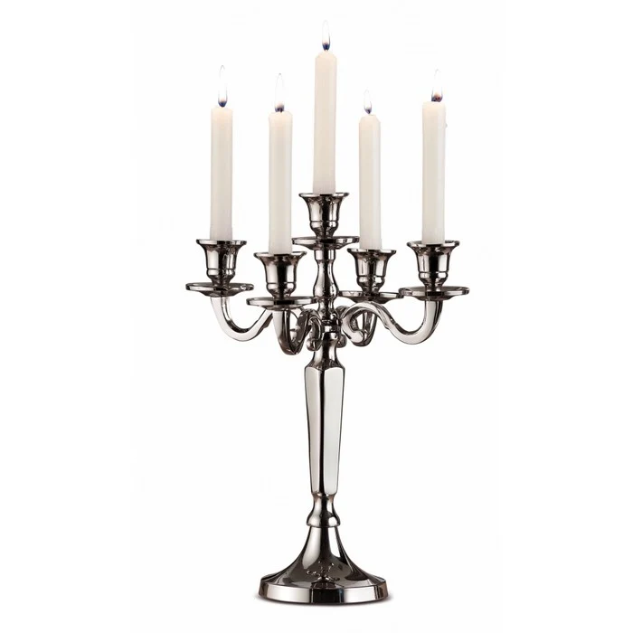 Candeliere Wilden in metallo 5 fiamme