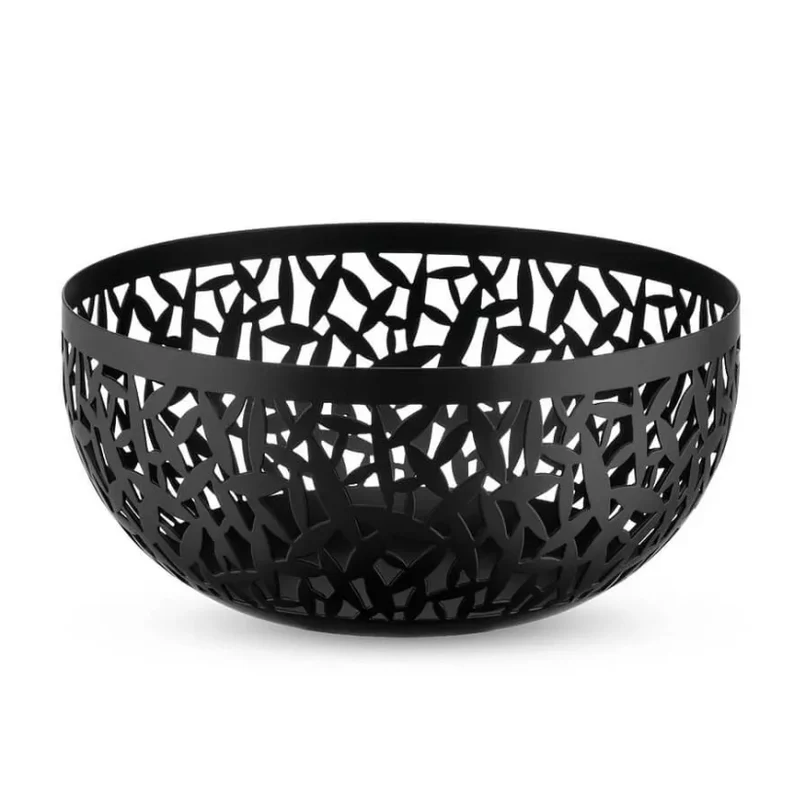 Cactus Fruttiera acciaio nero cm 21 Alessi MSA04/21 B