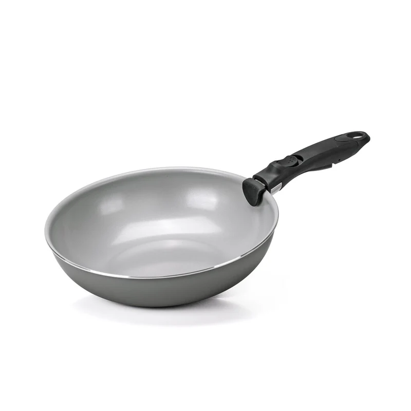 Moneta Melodia Set da 6 pezzi Melodia Minispace: Padella 24 cm Wok 28 cm Casseruole 16–20 cm Coperchi in vetro 16–20 cm 2 manici removibili