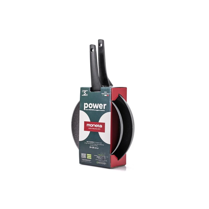 Moneta Power Set di padelle 24+28cm