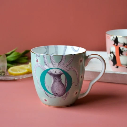 Yvonne Ellen Tazze Mug con iniziali Alphabet varie lettere