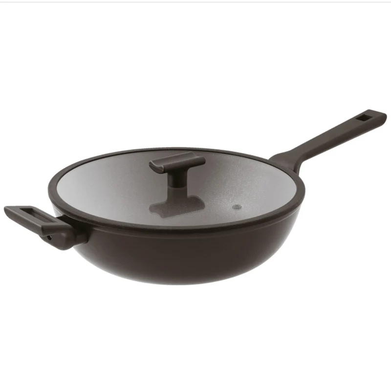 Sambonet Wok cm 30 antiaderente + cop. Titan Pro induzione