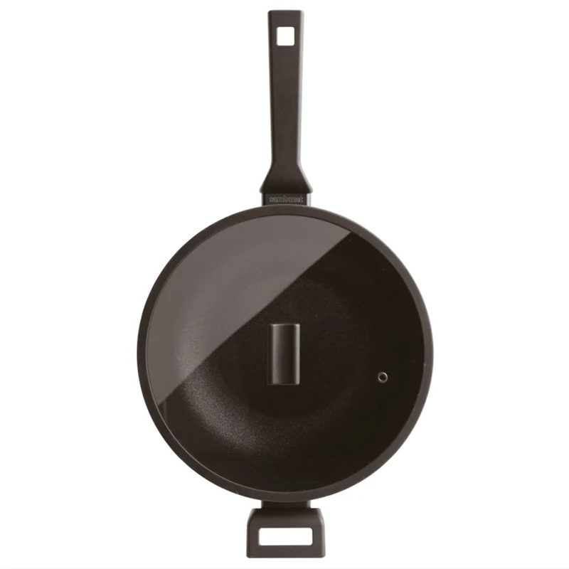 Sambonet Wok cm 30 antiaderente + cop. Titan Pro induzione