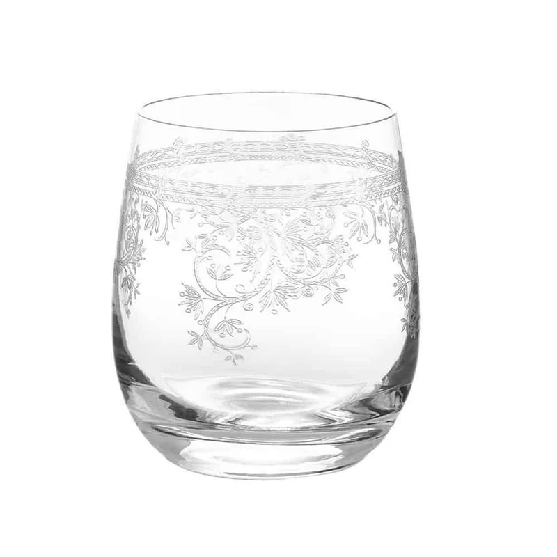 6 Bicchieri acqua Luigi XV Livellara cristallo 360 cc.