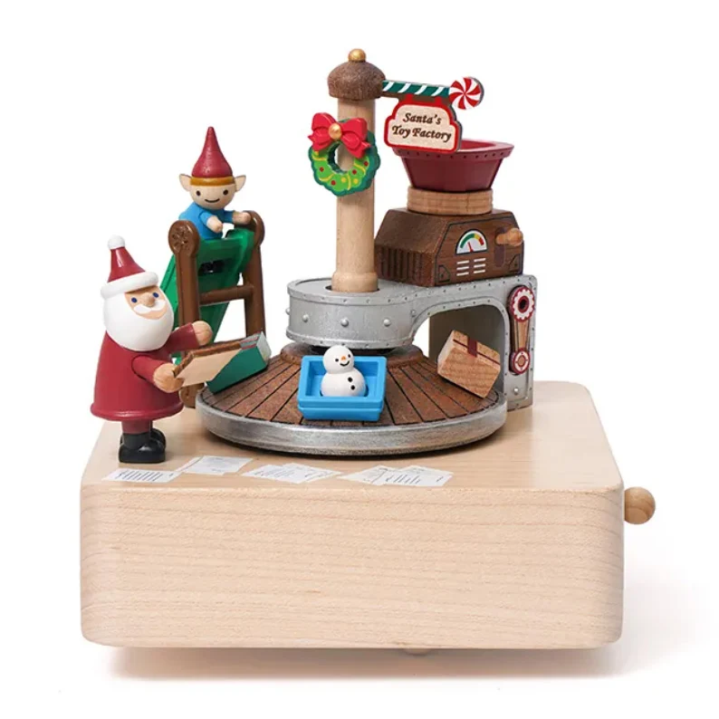 Carillon Fabbrica dei doni di Natale Wooderful life
