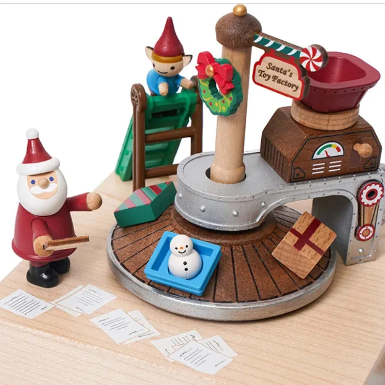 Carillon Fabbrica dei doni di Natale Wooderful life