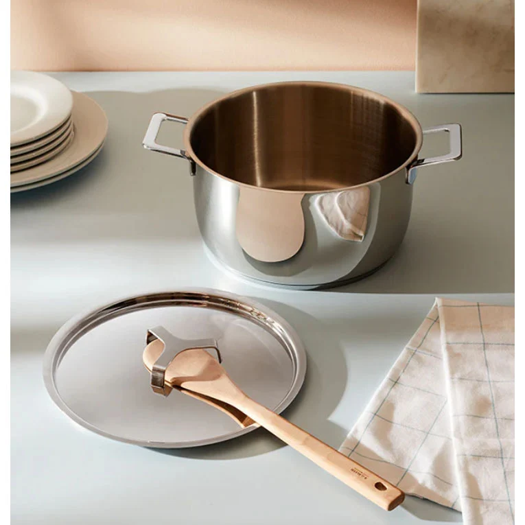 Alessi Batteria 8 pezzi pentole acciaio induzione Pots & Pans