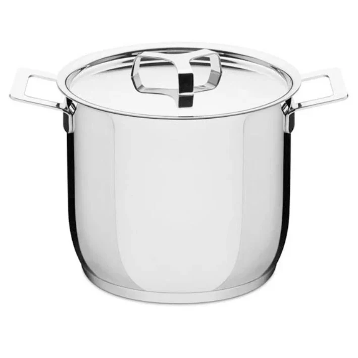 Alessi Batteria 8 pezzi pentole acciaio induzione Pots & Pans
