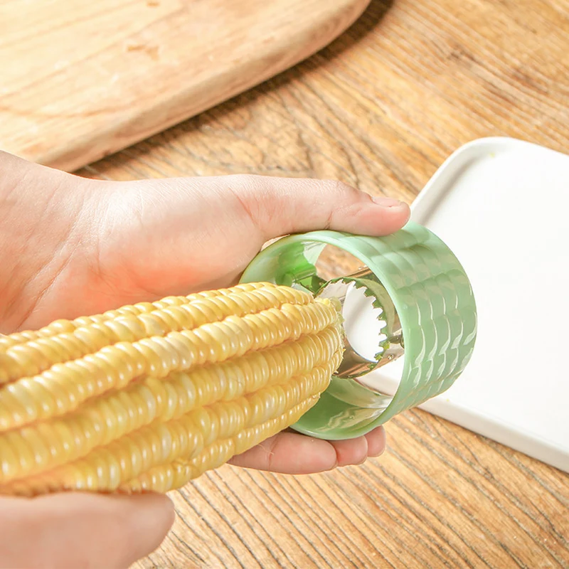 2Pcs Corn Cob Peeler Stripper Cutter Splitter Remover Thresher Kitchen Salad Tool Hot Corn Stripper