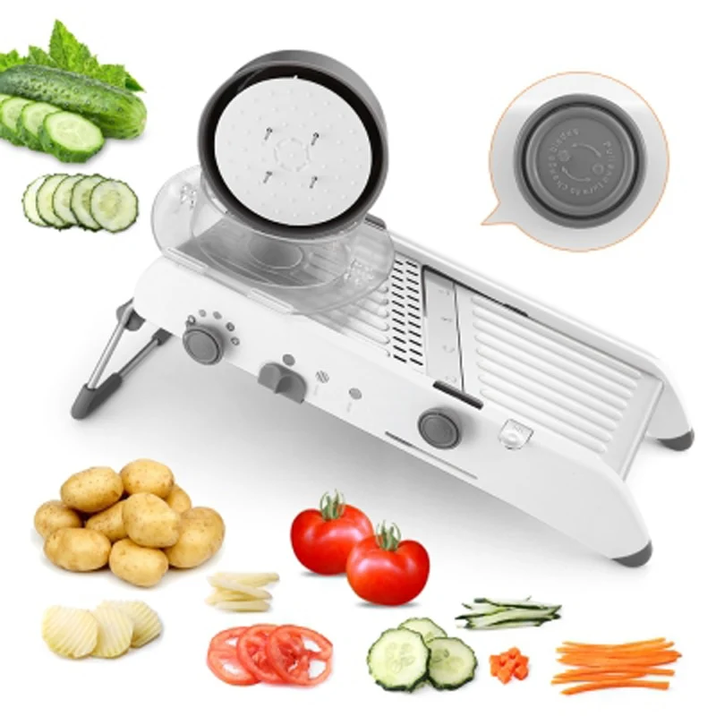 Manual Vegetable Slicer Mandoline Cutter Grater Fruit Chooper