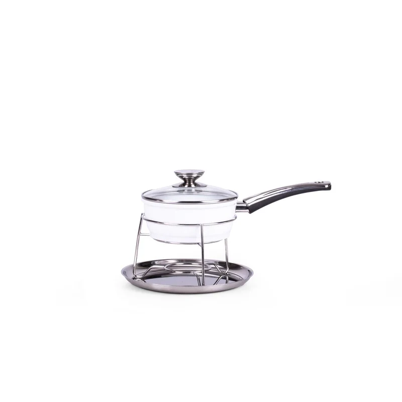 Berndes Set per Fonduta con casseruola bianca 18cm