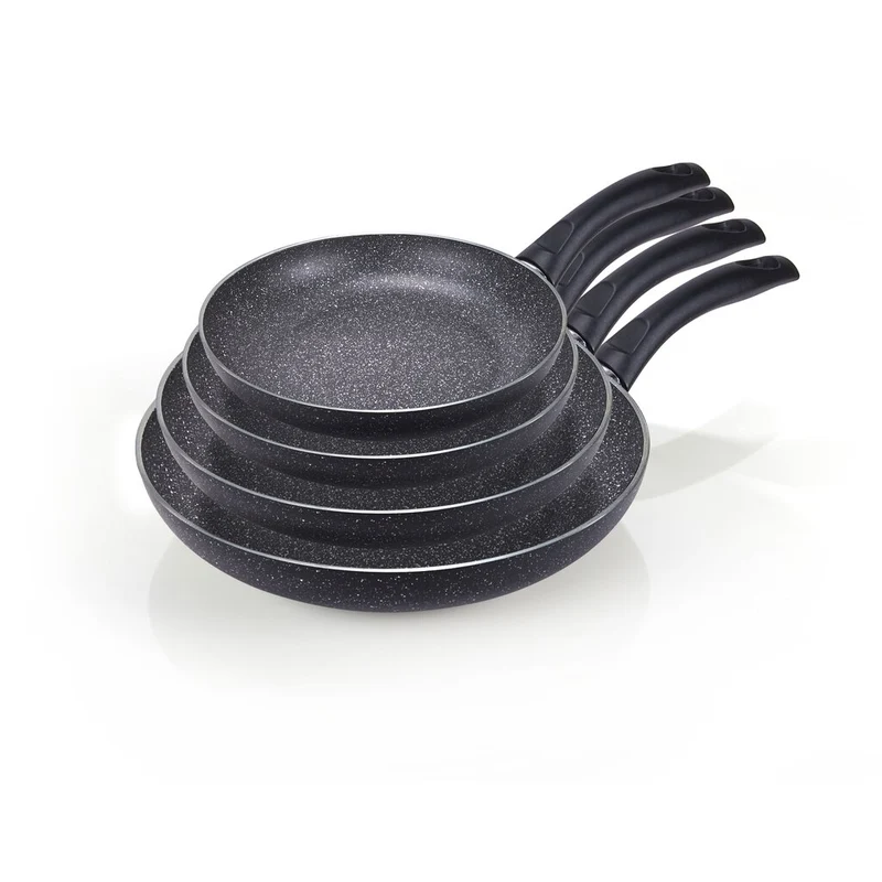Poker di Padella 18-22-24-28 cm Moneta Volcano effetto pietra