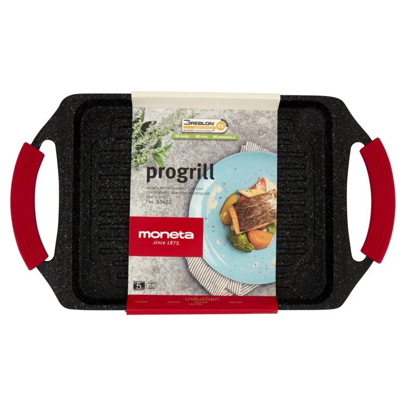 Moneta GRILL&PLANCHAS GRIGLIA RETTANGOLARE 45X27cm