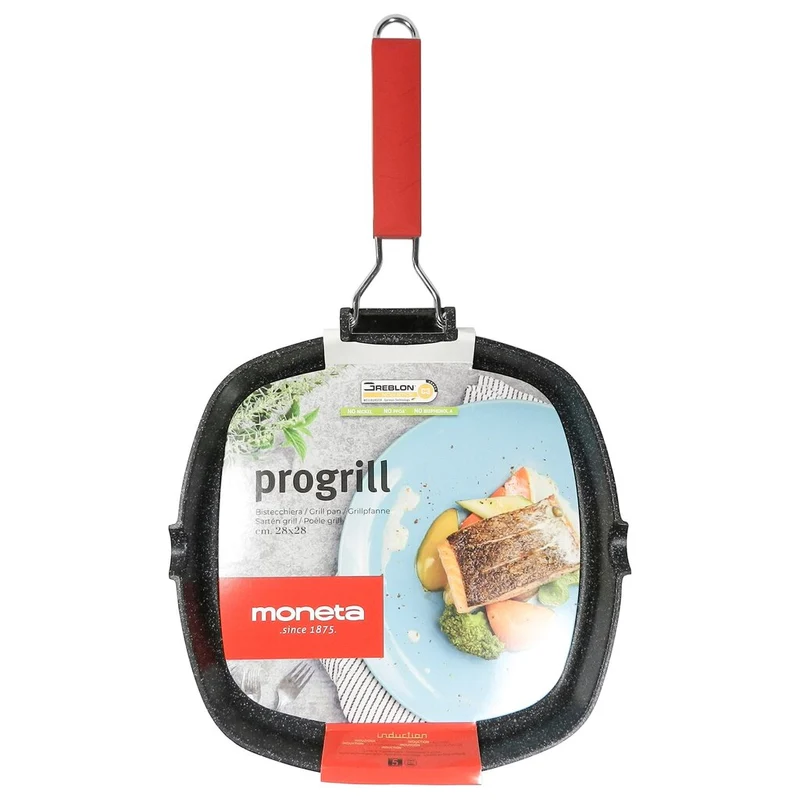 Moneta GRILL&PLANCHAS BISTECCHIERA 28X28cm