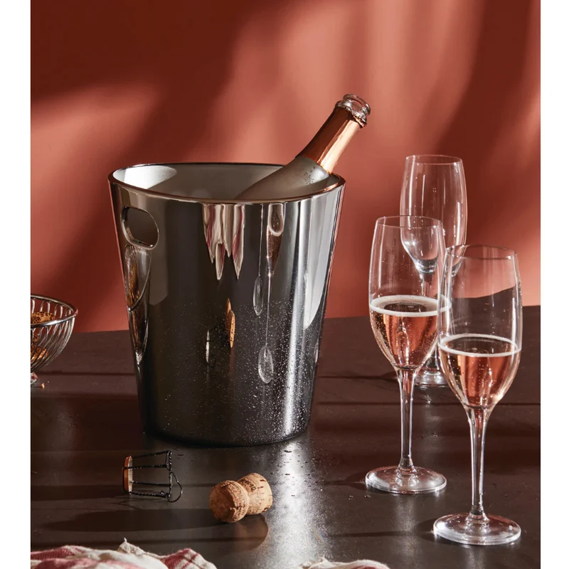 Alessi Bolly Secchiello champagne rinfrescatore acciaio JM21