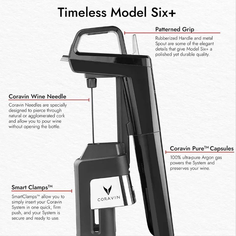 Coravin Timeless Six+ Sistema di mescita per vini