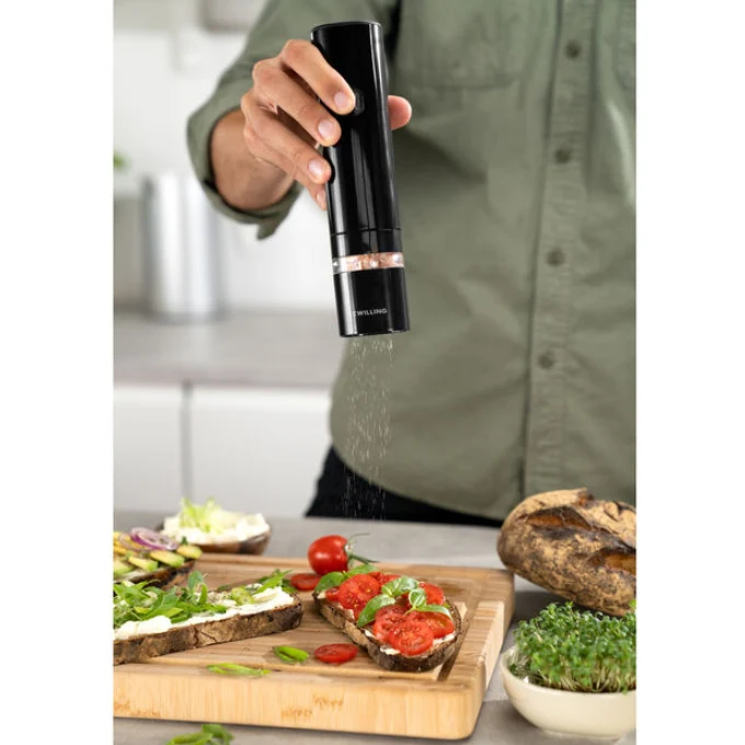 Enfinigy Set 2 pezzi Macinapepe e Macinasale Elettrico Zwilling