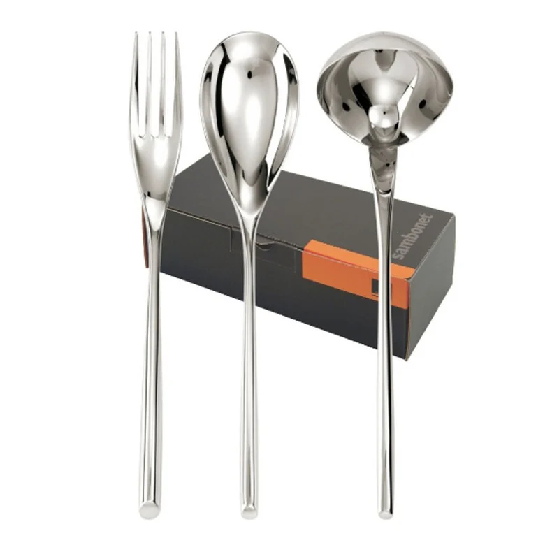 Bamboo Set 3 pezzi a servire acciaio 18/10 Sambonet 52519-80