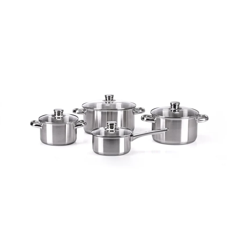 BATTERIA IN ACCIAIO INOX 4PZ BERNDES ROMA